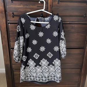 Rue 21 open back black dress